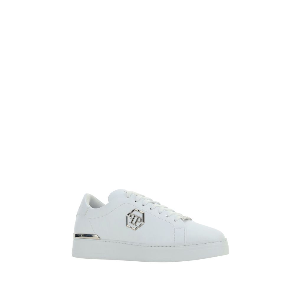 Philipp Plein White Low Top Sneakers for Men alternate view