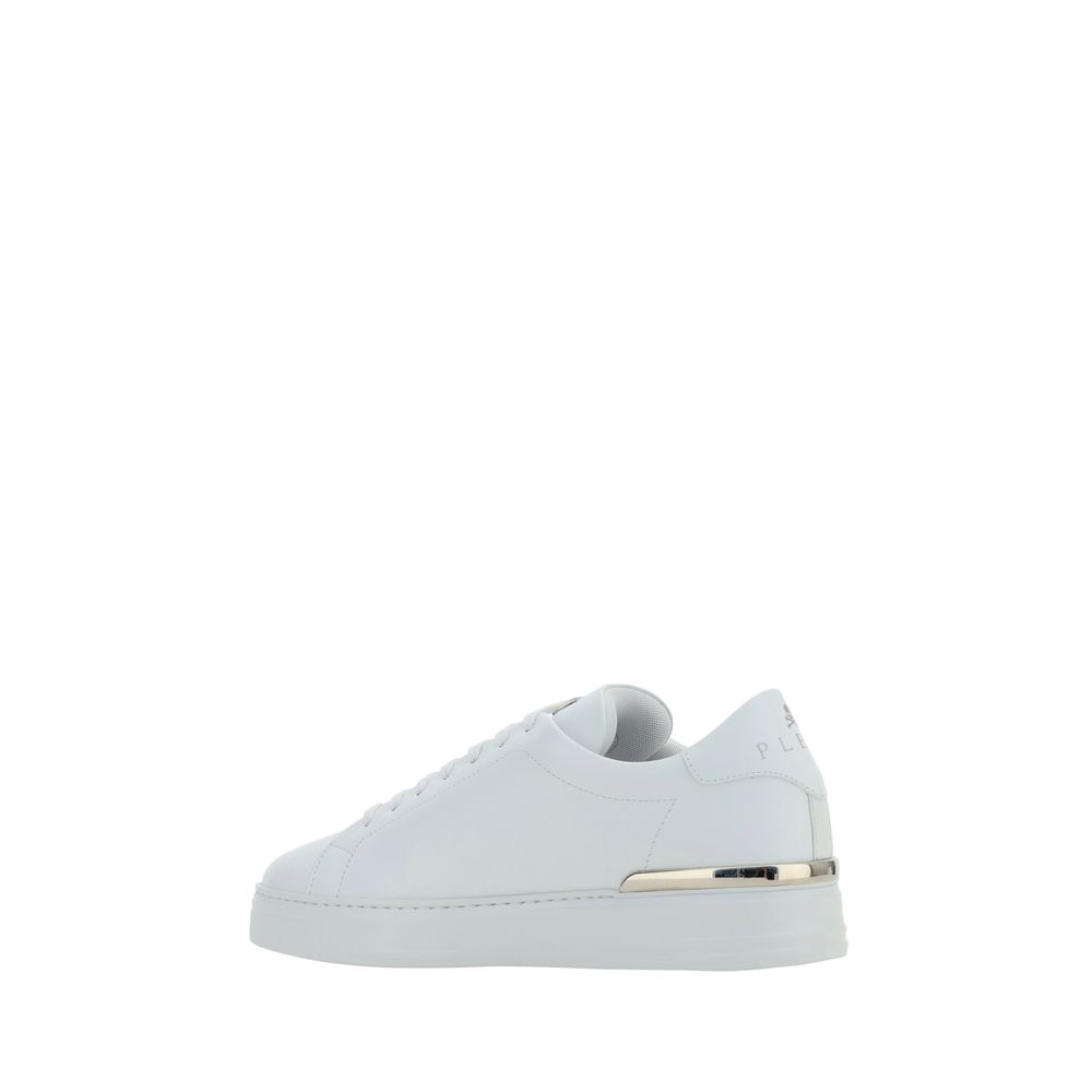 Philipp Plein White Low Top Sneakers for Men detail view