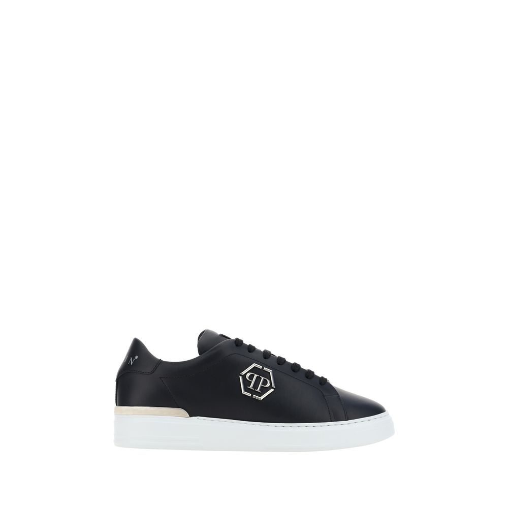 Philipp Plein Black Low Top Sneakers for Men