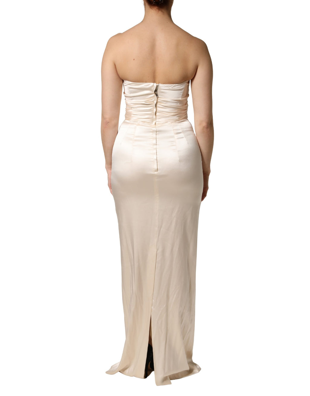 Dolce & Gabbana White Long Dress for Women side view