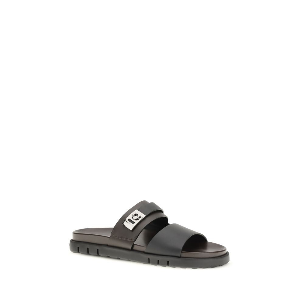 Ferragamo Black Flat for Men alternate view