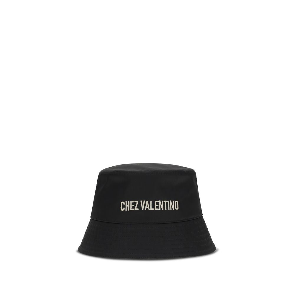 Valentino Garavani Black Bucket Hats for Men