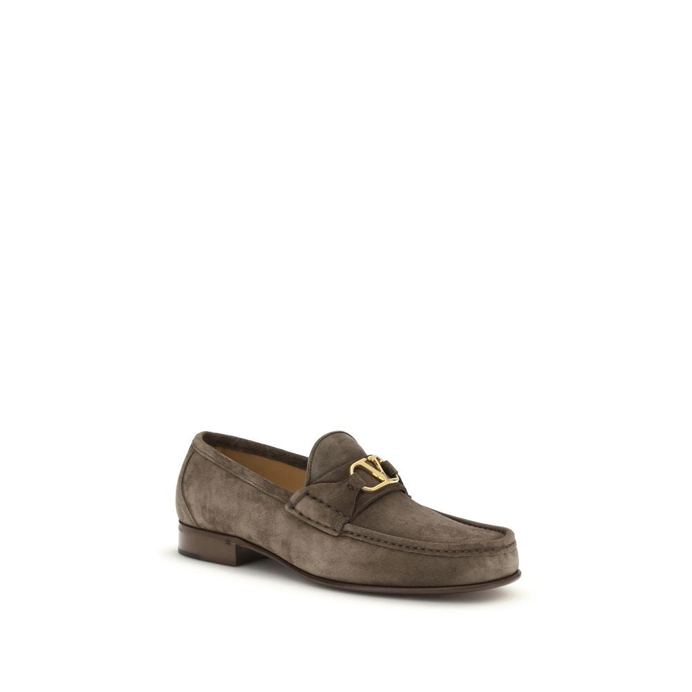 Valentino Garavani Brown Slip On Loafers for Men alternate view