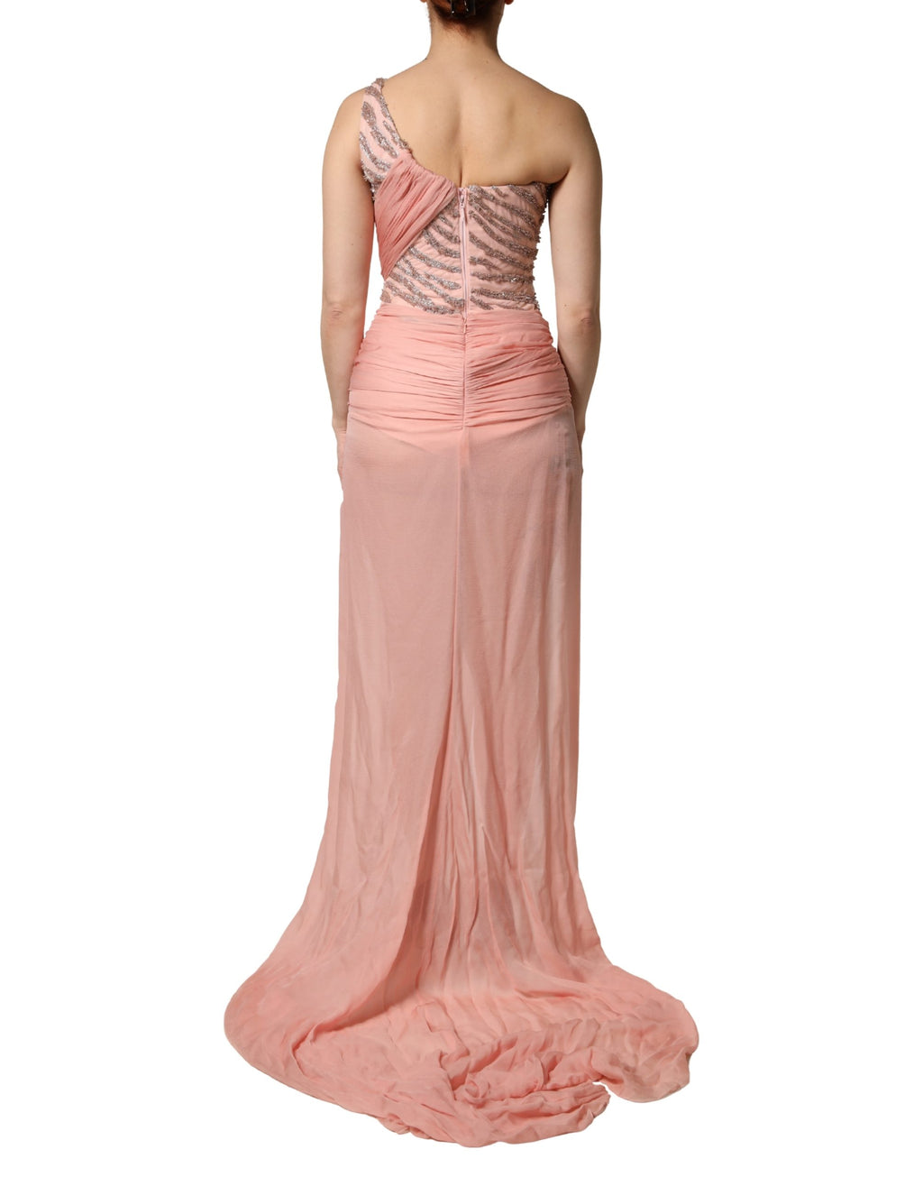 Dolce & Gabbana Pink Long Dress for Women side view