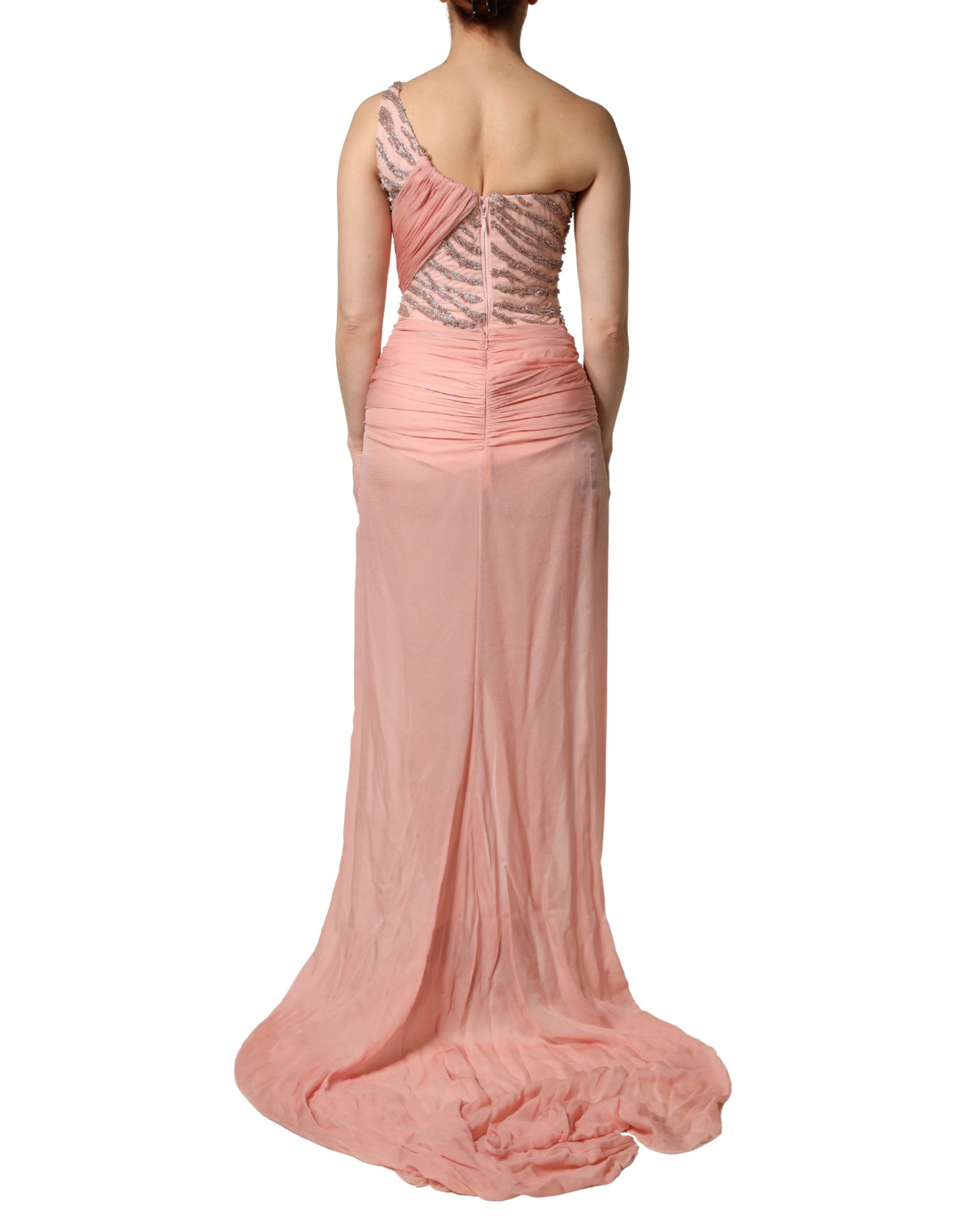 Dolce & Gabbana Pink Long Dress for Women side view
