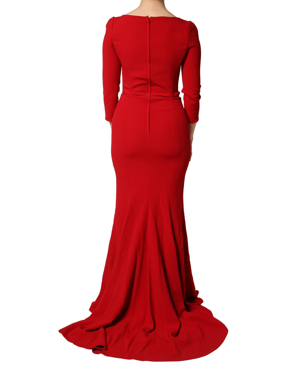 Robe sirène moulante Dolce & Gabbana rouge en viscose