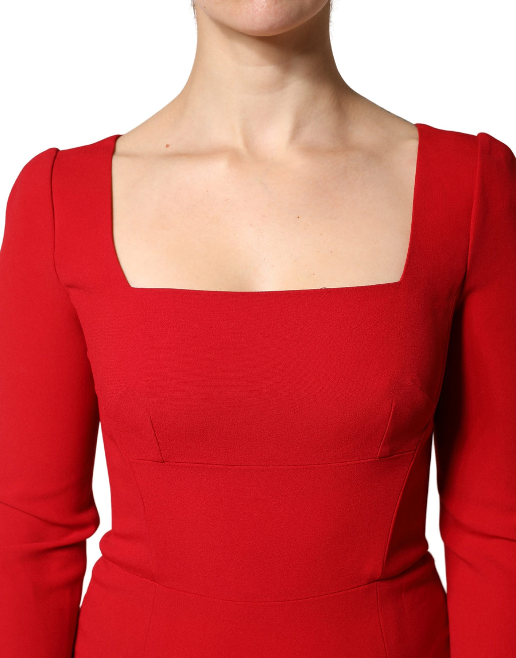 Robe sirène moulante Dolce & Gabbana rouge en viscose