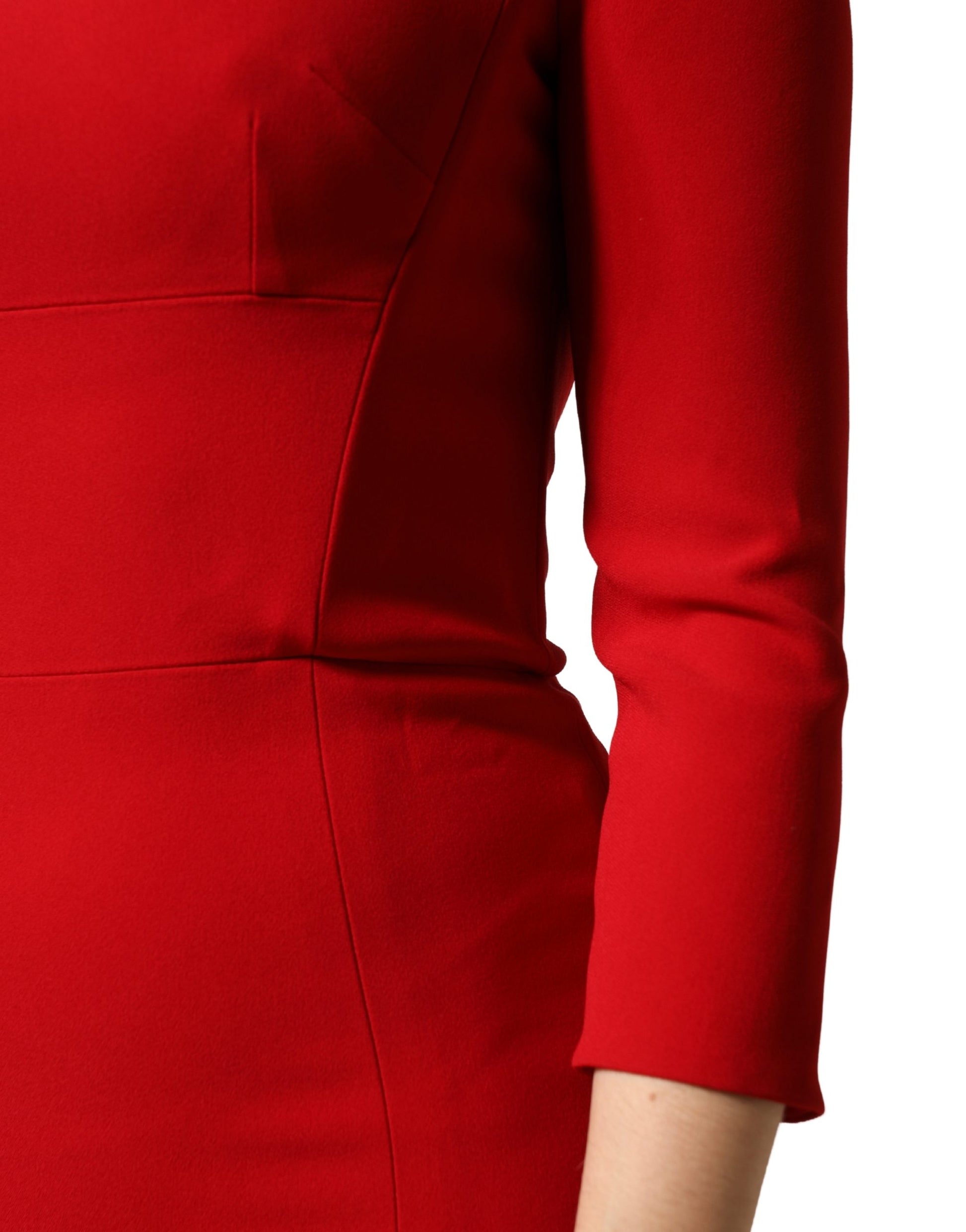 Robe sirène moulante Dolce & Gabbana rouge en viscose