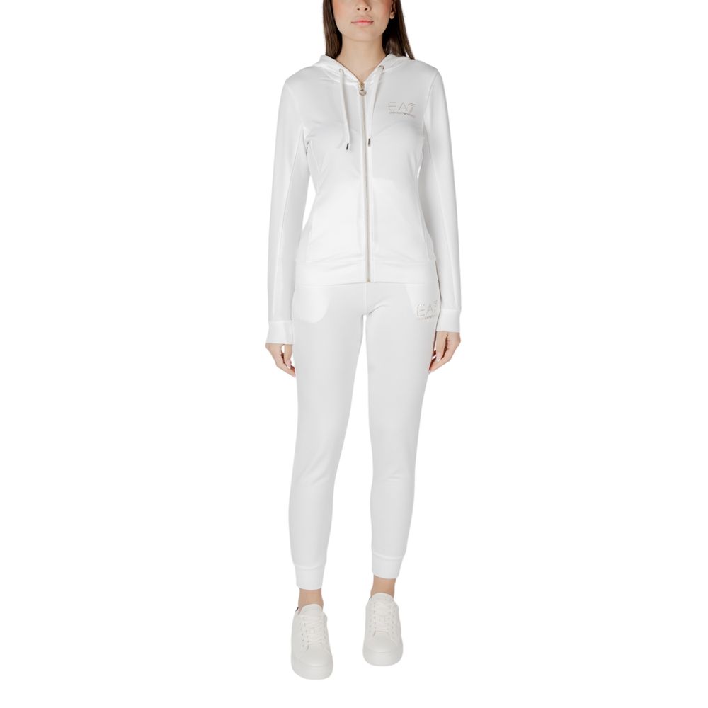 Survêtement EA7 Emporio Armani en polyester crème