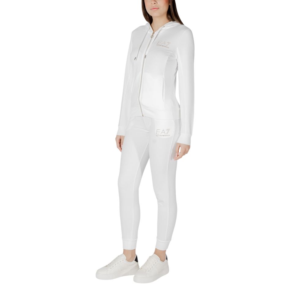 Survêtement EA7 Emporio Armani en polyester crème