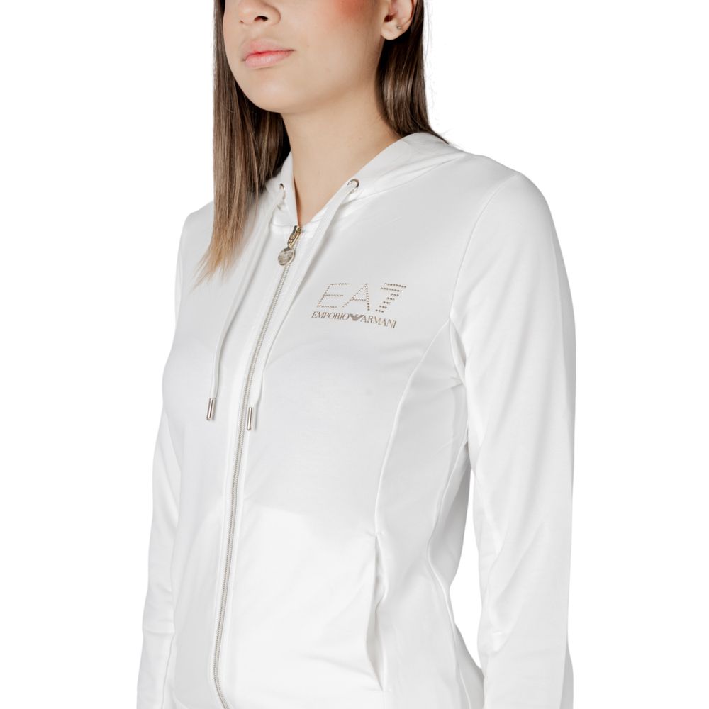 Survêtement EA7 Emporio Armani en polyester crème