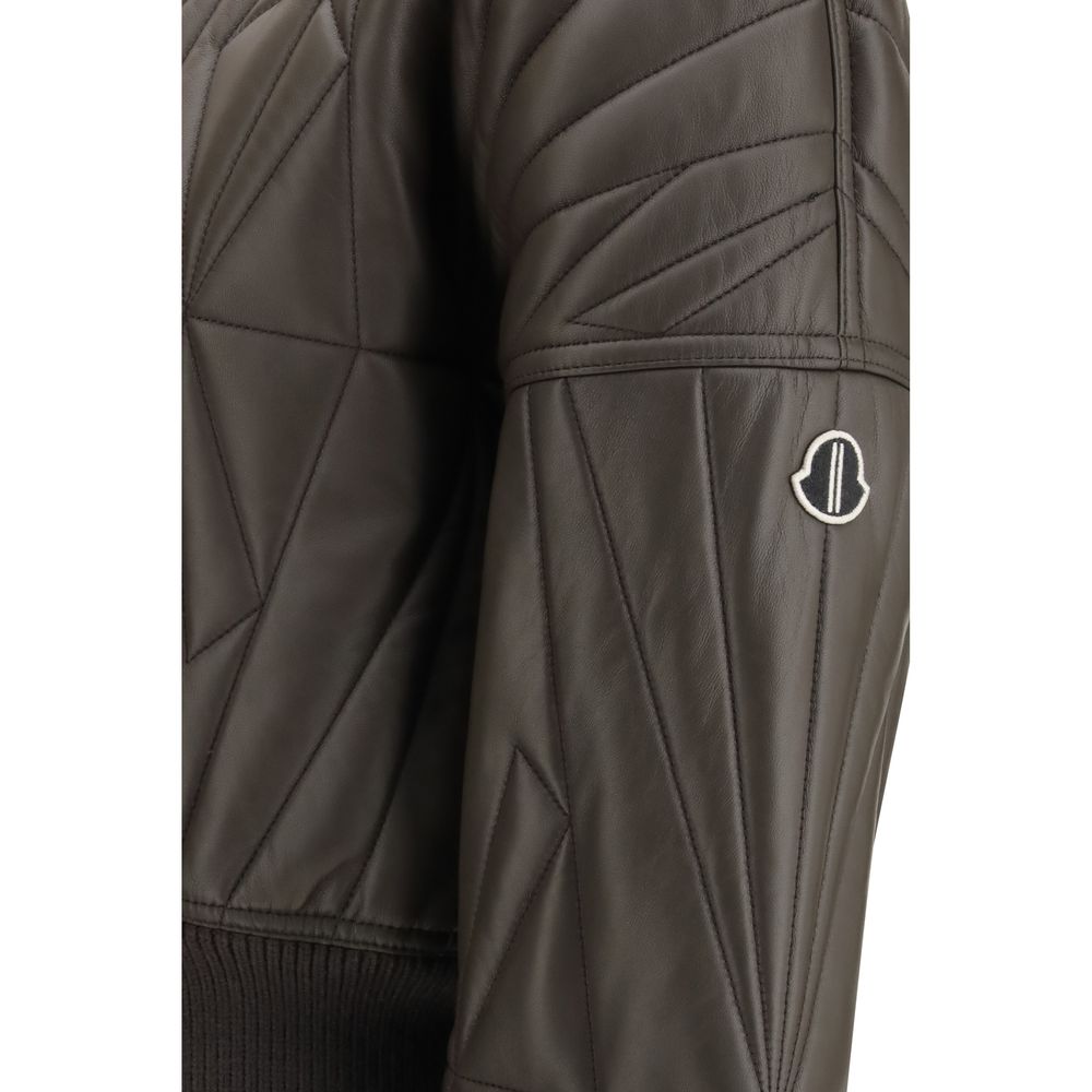 Moncler x Rick Owens Brown Bomber for Women detail view