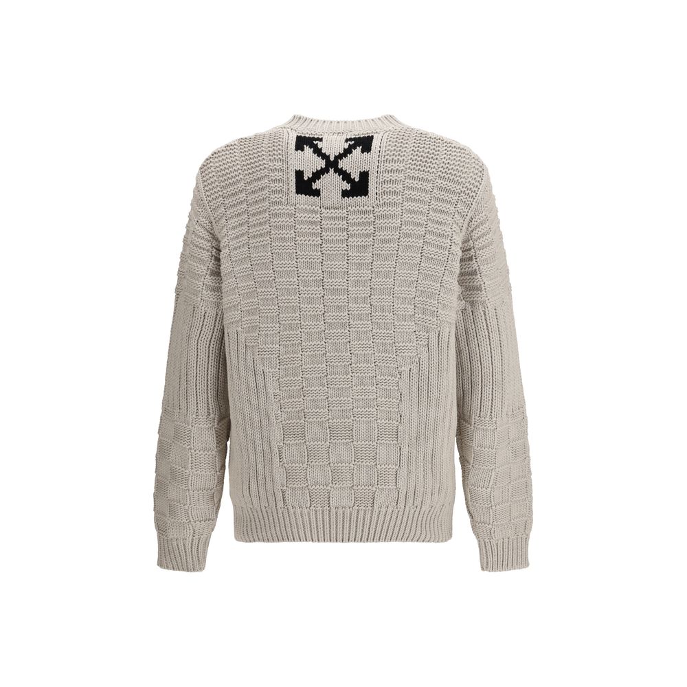 Sweat-shirt Off-White en coton beige