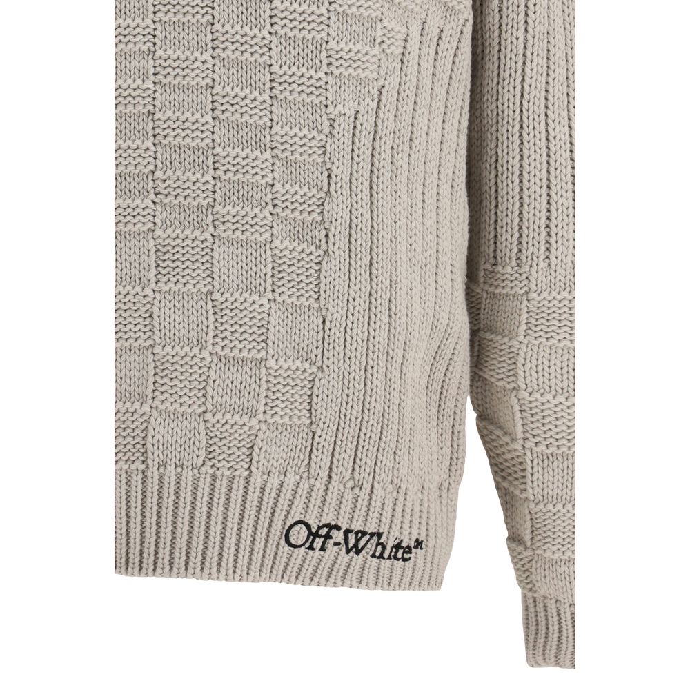 Sweat-shirt Off-White en coton beige