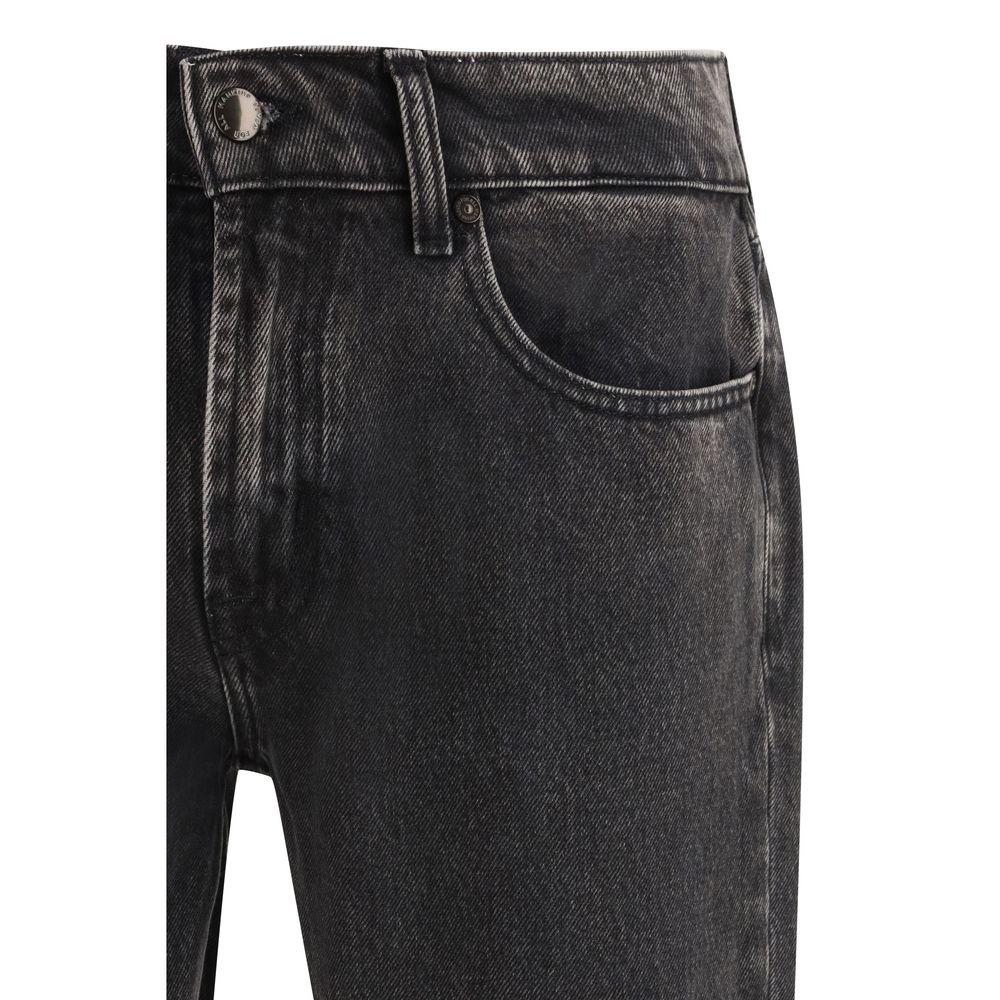 Jeans droits 7FOR en coton noir