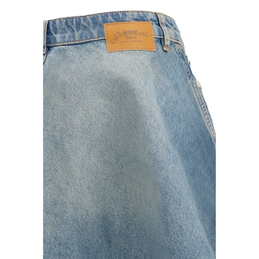 Jupe Ganni en jean bleu