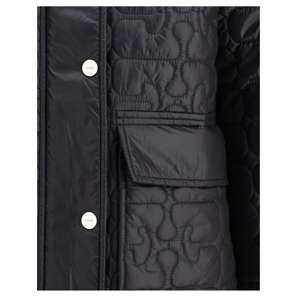 Ganni Grey Coat for Women detail view