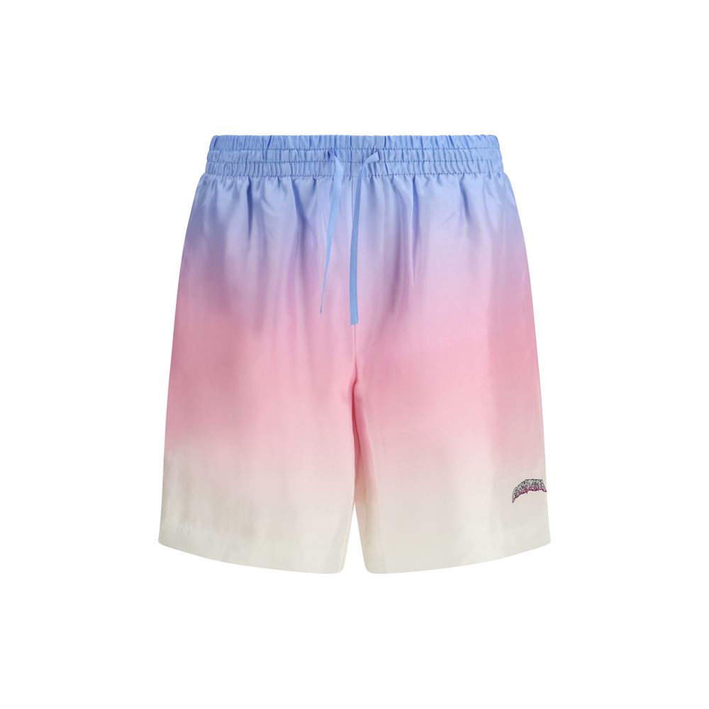 Shorts bermuda Casablanca multicolores en soie