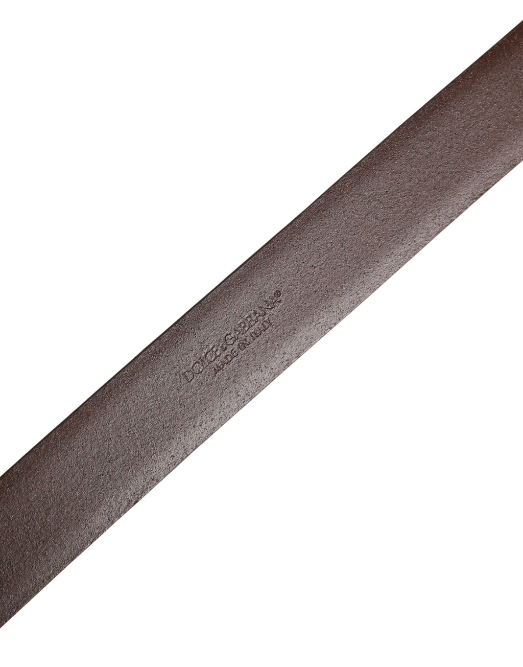 Dolce & Gabbana Ceinture Homme Classique en Cuir Marron à Boucle Métallique