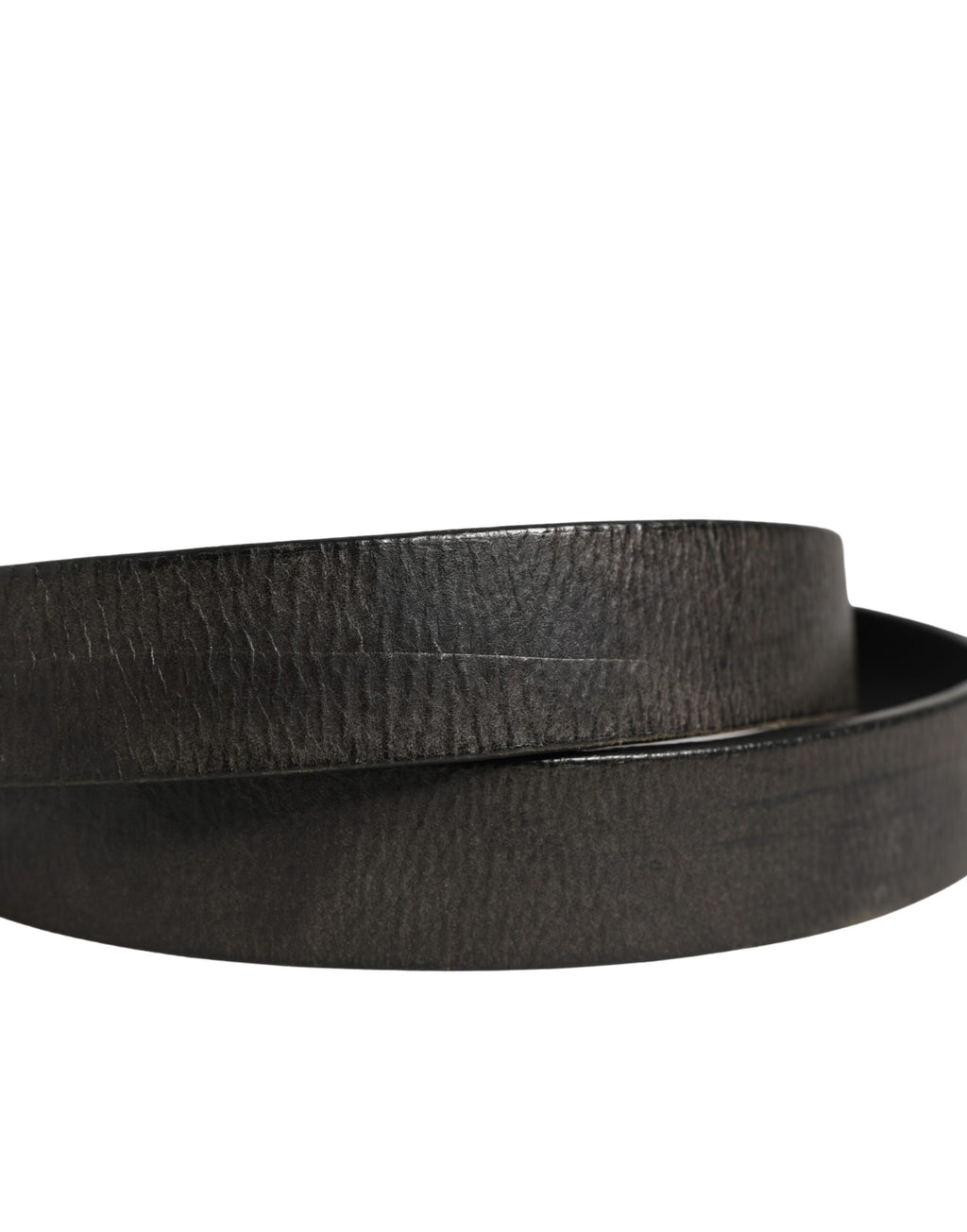 Ceinture Dolce & Gabbana pour homme en cuir noir avec boucle en métal