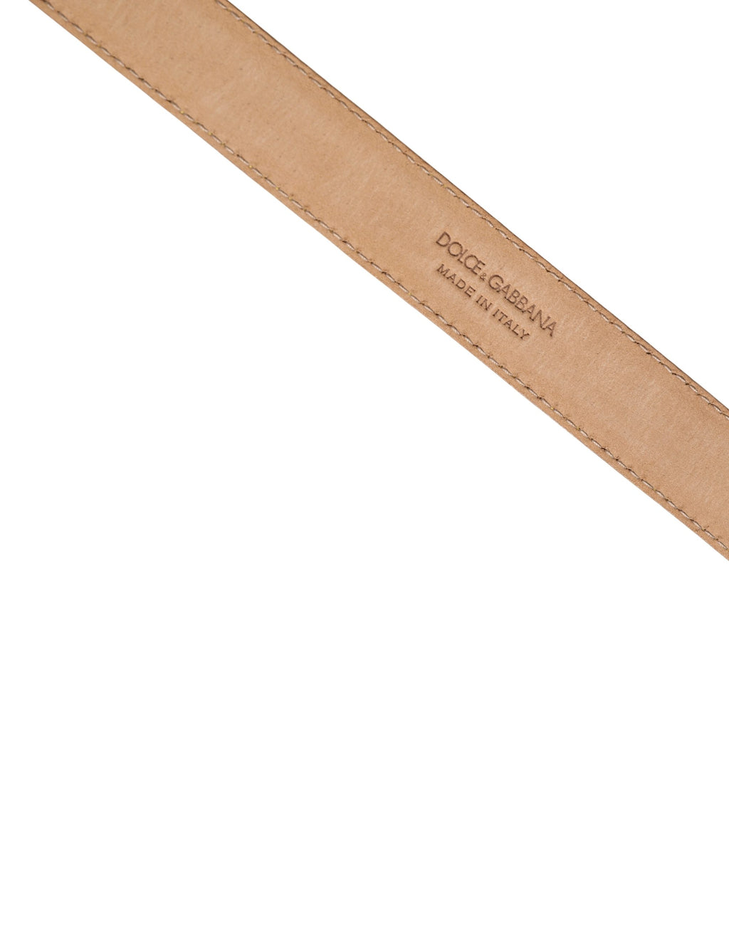 Ceinture en cuir jaune classique avec boucle en métal Dolce & Gabbana pour homme