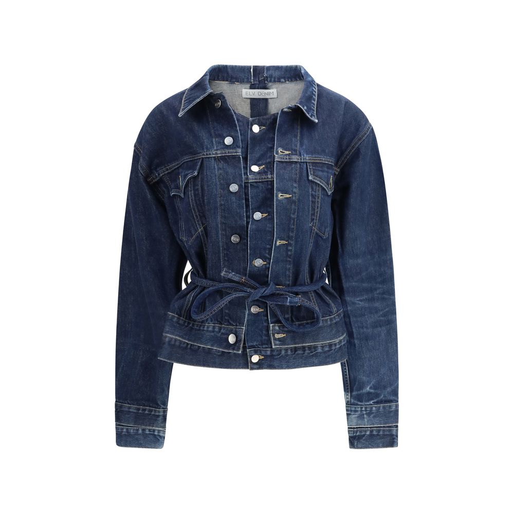 Veste en jean en coton bleu E.L.V. DENIM