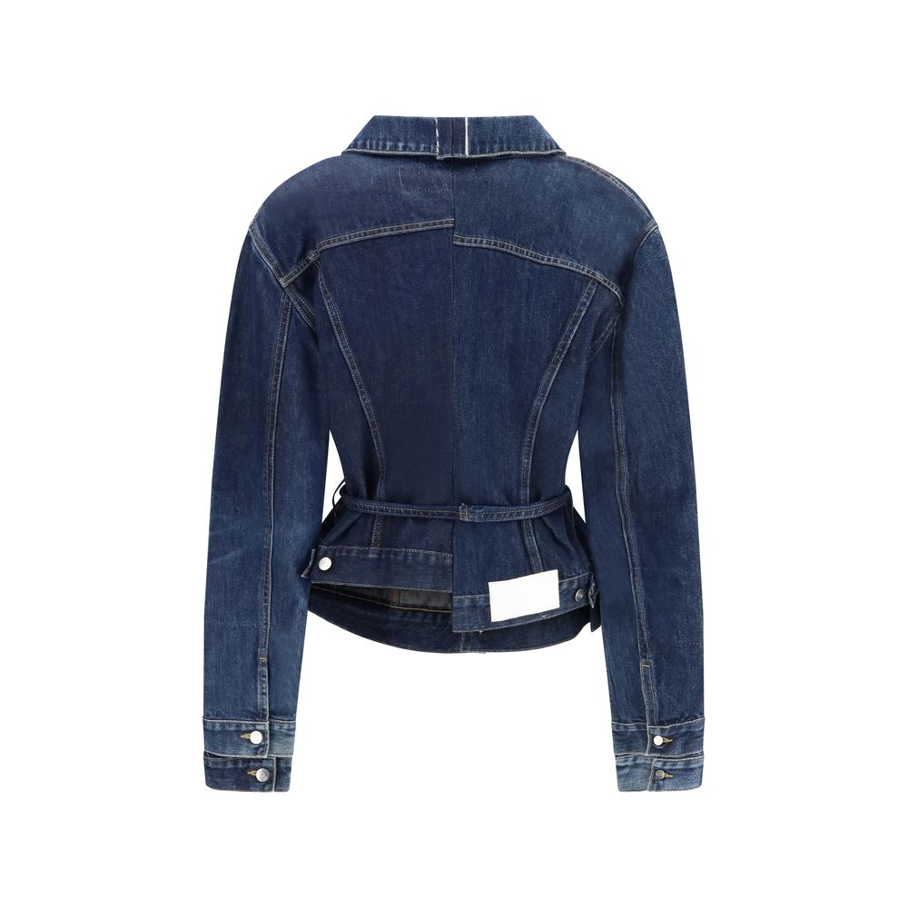 Veste en jean en coton bleu E.L.V. DENIM