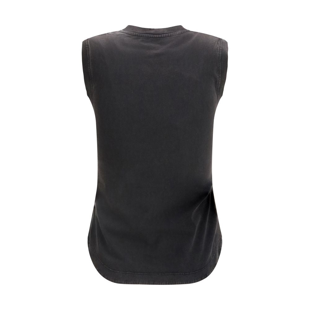 The Attico Black Sleeveless T-Shirt for Women alternate view