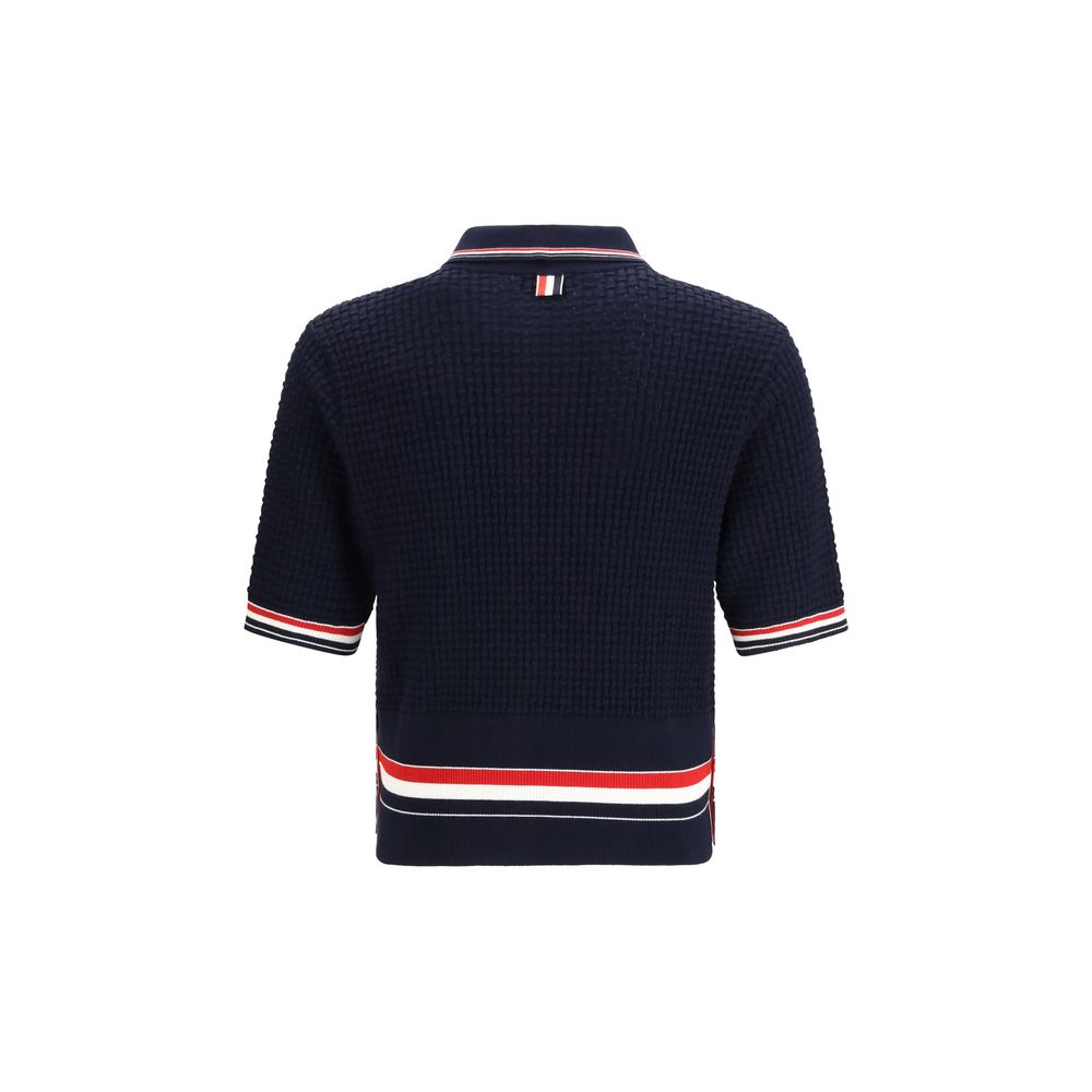 Thom Browne Blue Polo Shirt for Men alternate view