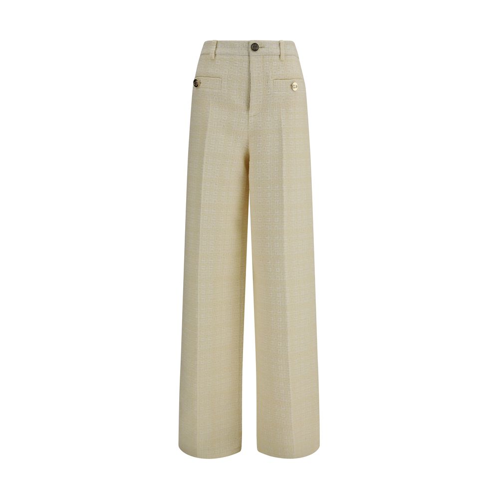 Pantalon de costume Gucci en coton beige