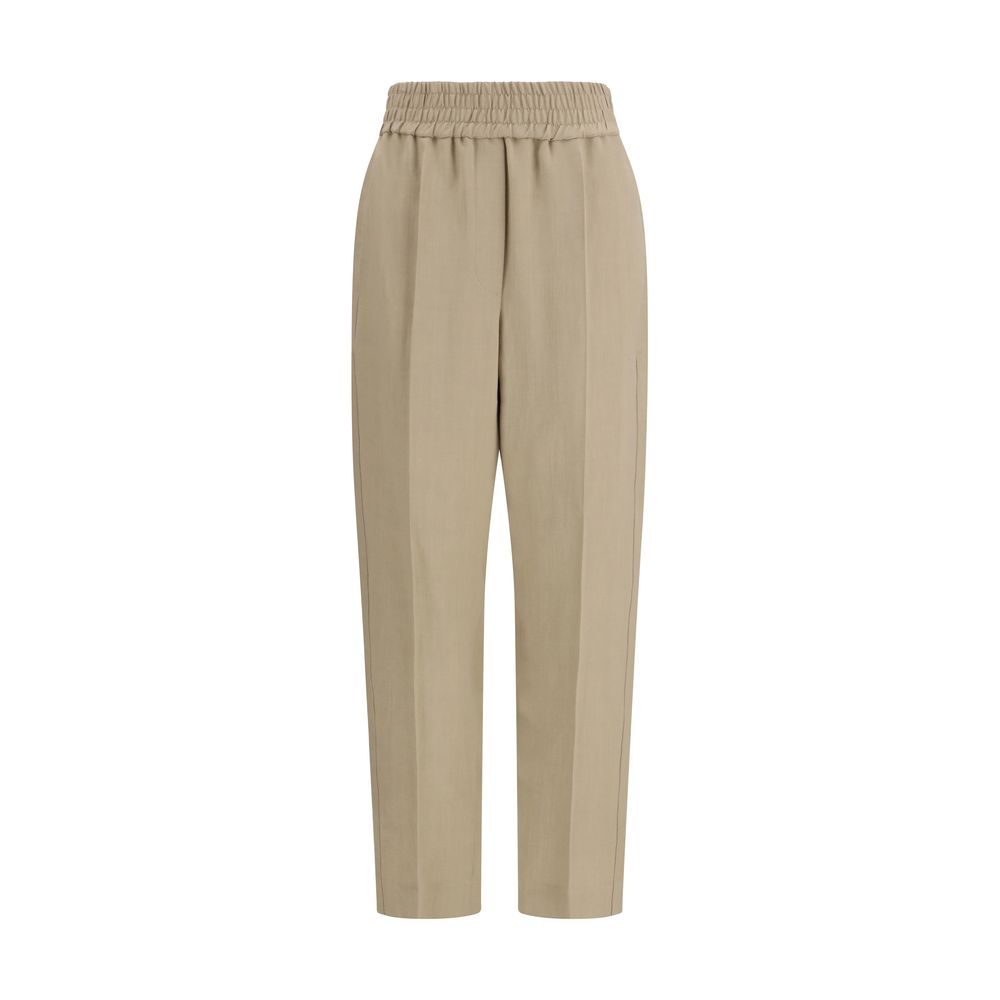 Brunello Cucinelli Beige Casual Pants for Women