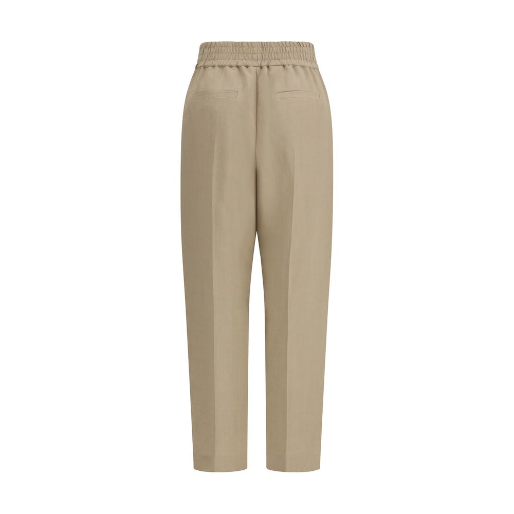 Brunello Cucinelli Beige Casual Pants for Women alternate view