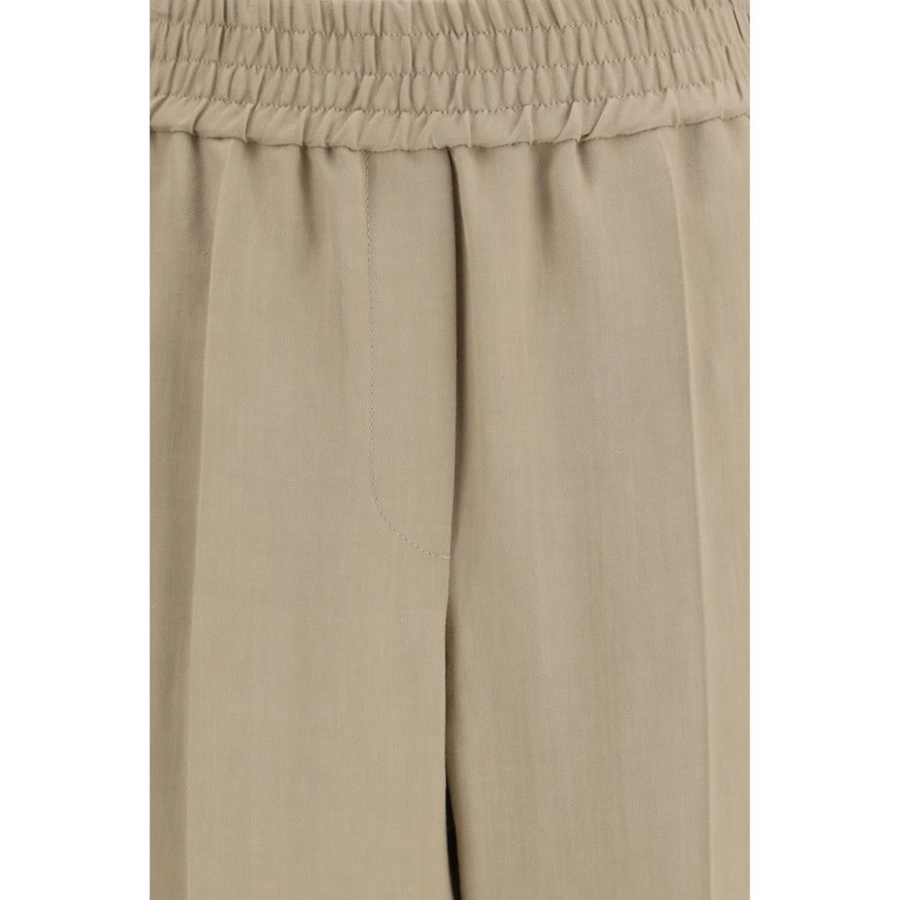 Brunello Cucinelli Beige Casual Pants for Women detail view