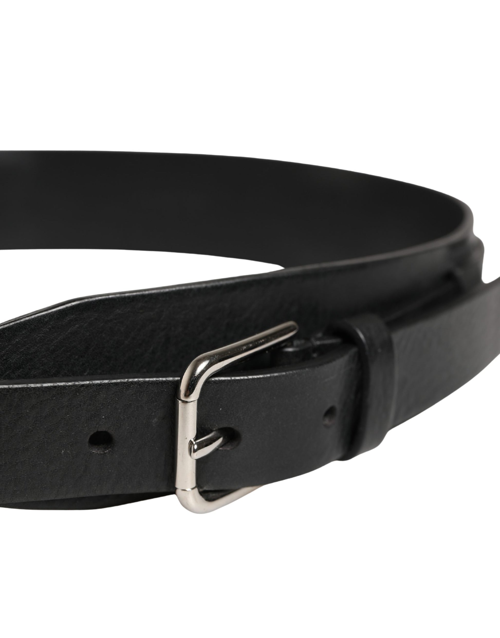 Dolce & Gabbana Black High Waist Belts for Men side view