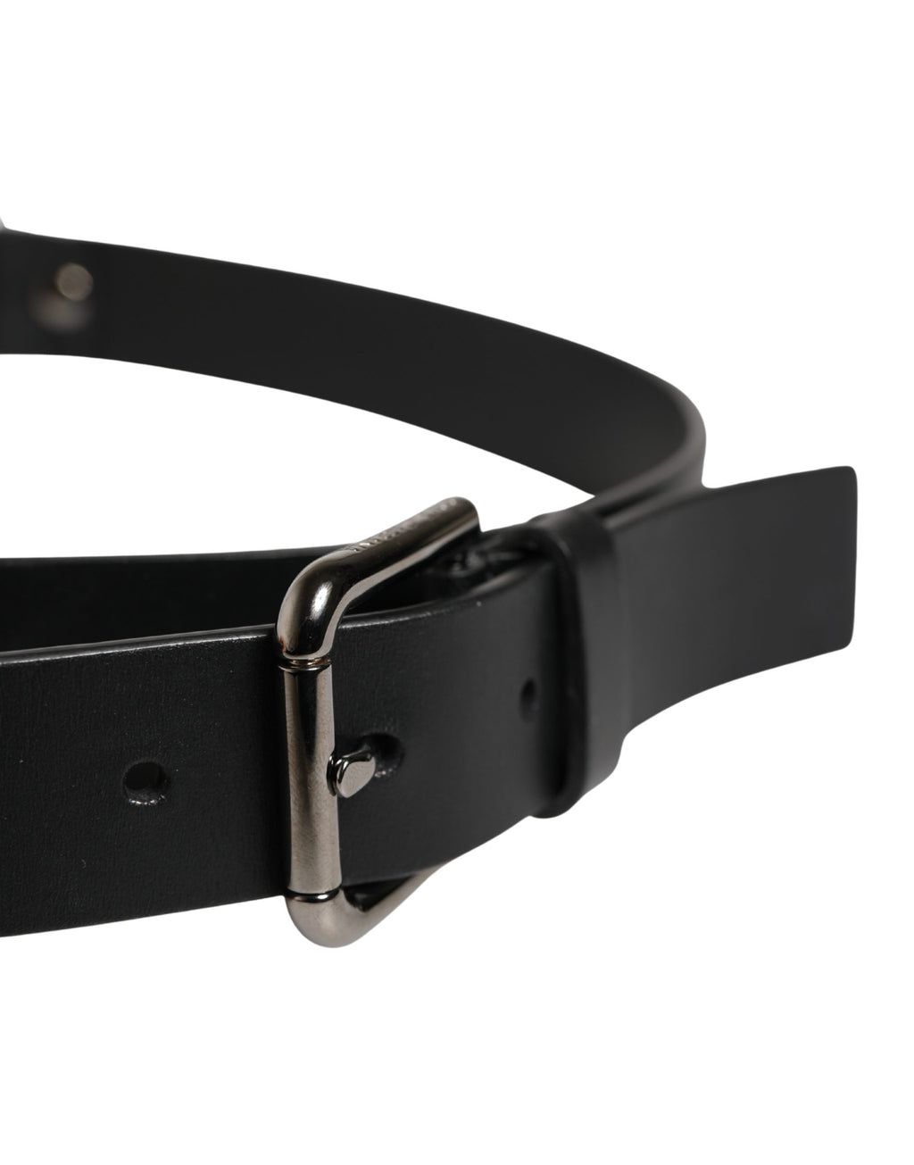 Dolce & Gabbana Black High Waist Belts for Men side view