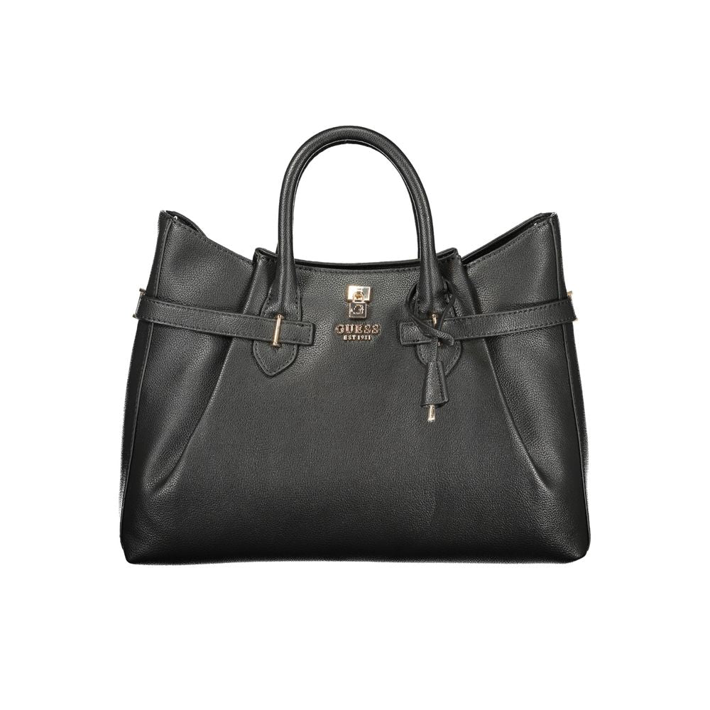 Sac à main Guess en polyuréthane noir pour femme