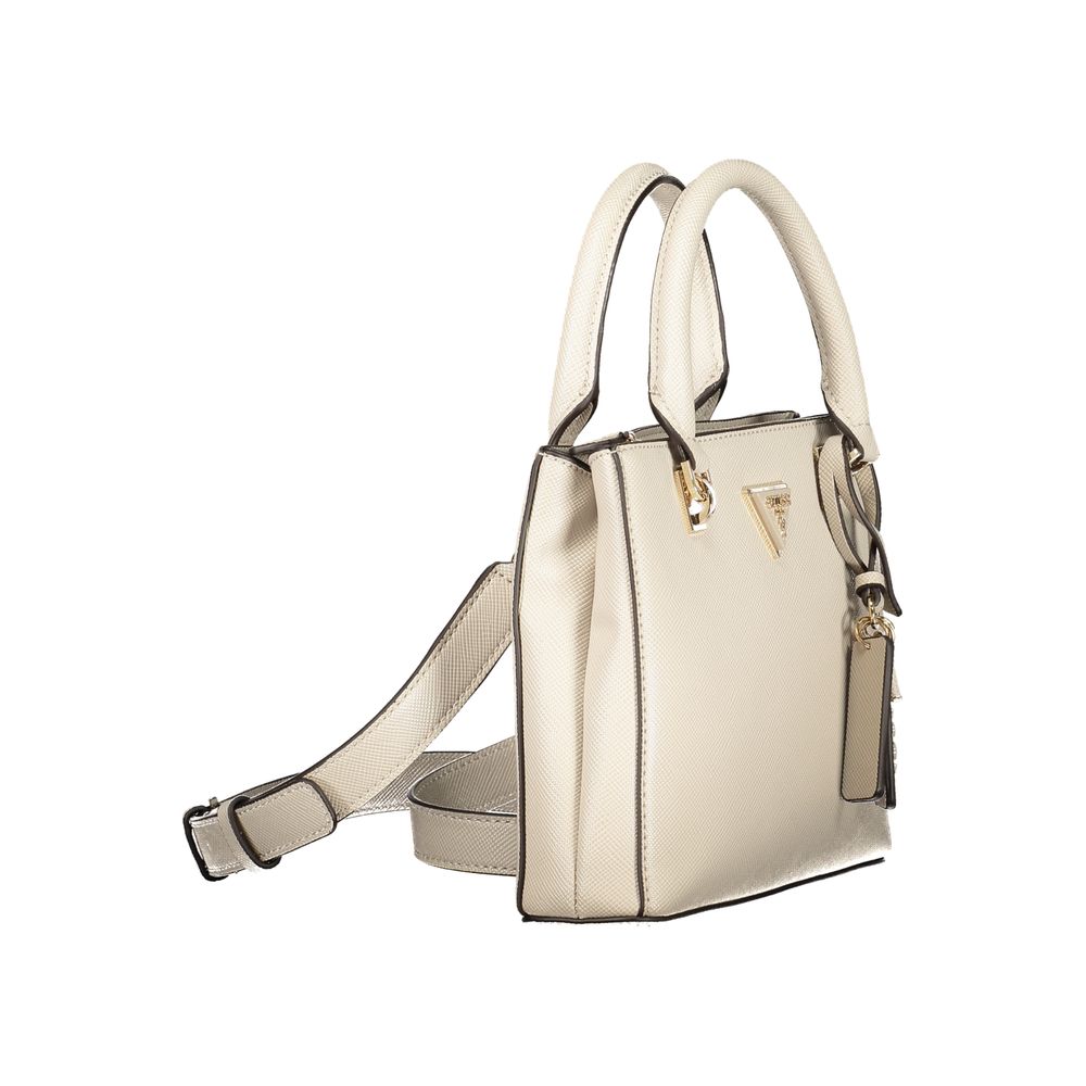 Sac à main Guess en polyuréthane beige pour femme