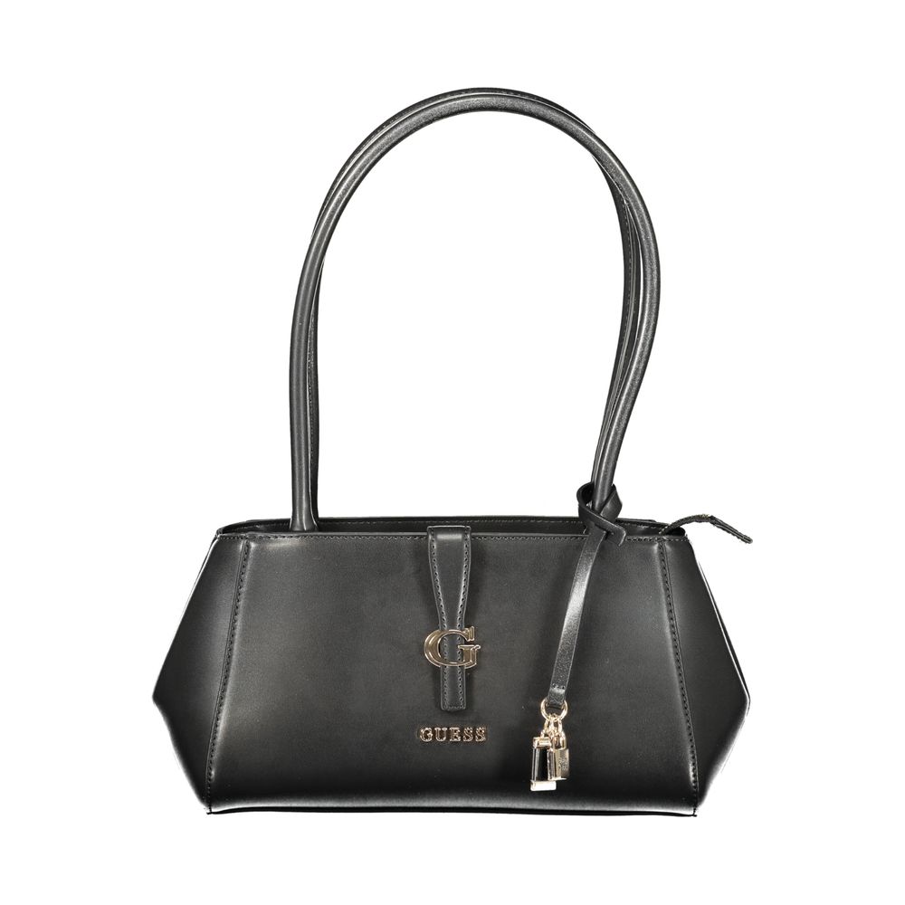 Guess Jeans Nero Poliuretano Sac à bandoulière Femme