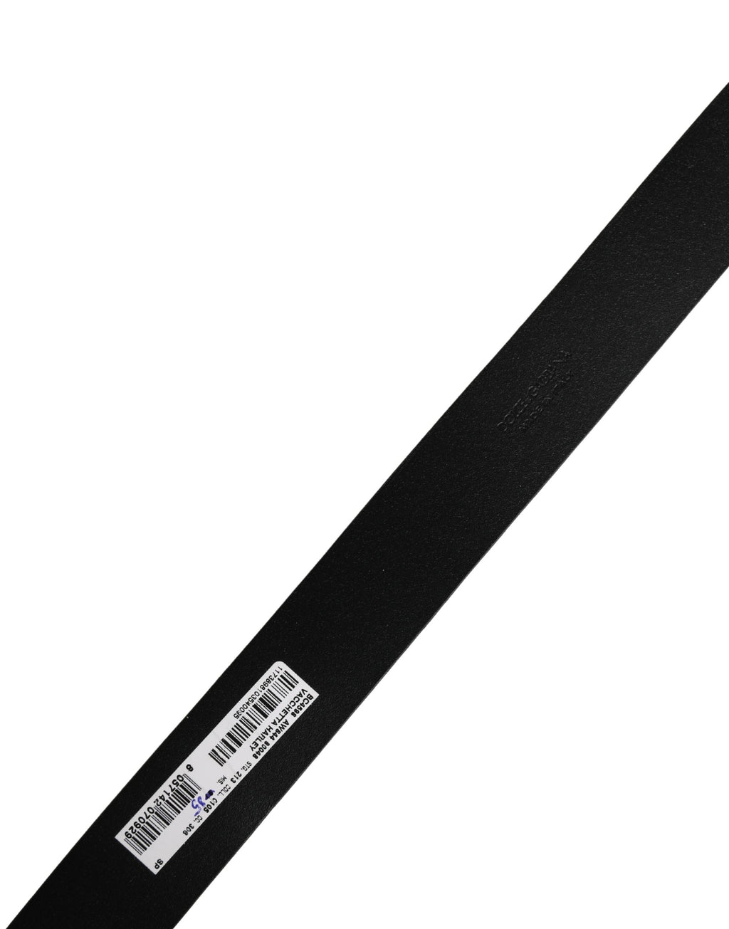 Dolce & Gabbana Ceinture Homme Classique en Cuir Marron à Boucle Métallique