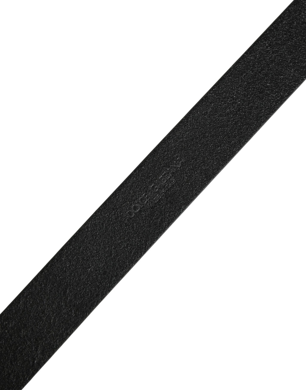 Ceinture Dolce & Gabbana Homme en Cuir de Veau Noir avec Boucle en Métal