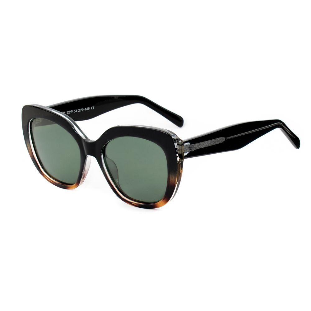 Lunettes de soleil Bobroff en acétate noir
