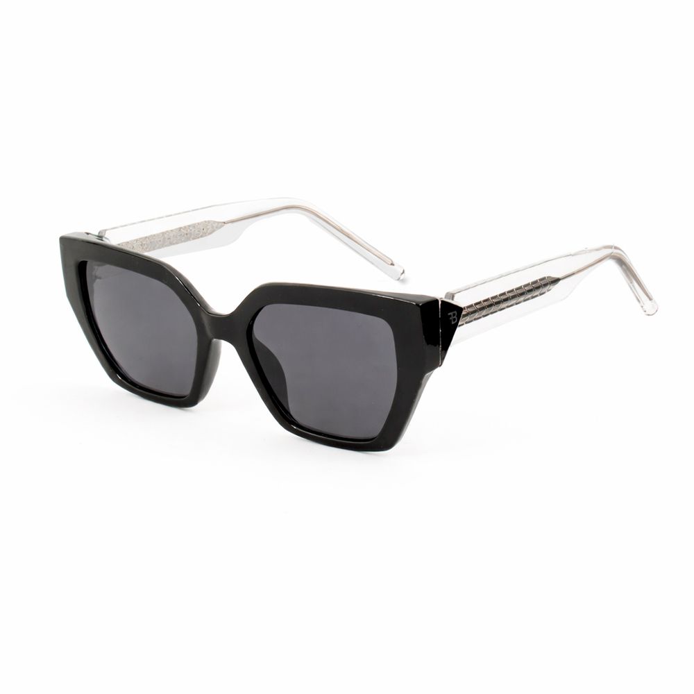 Lunettes de soleil Bobroff en acétate noir