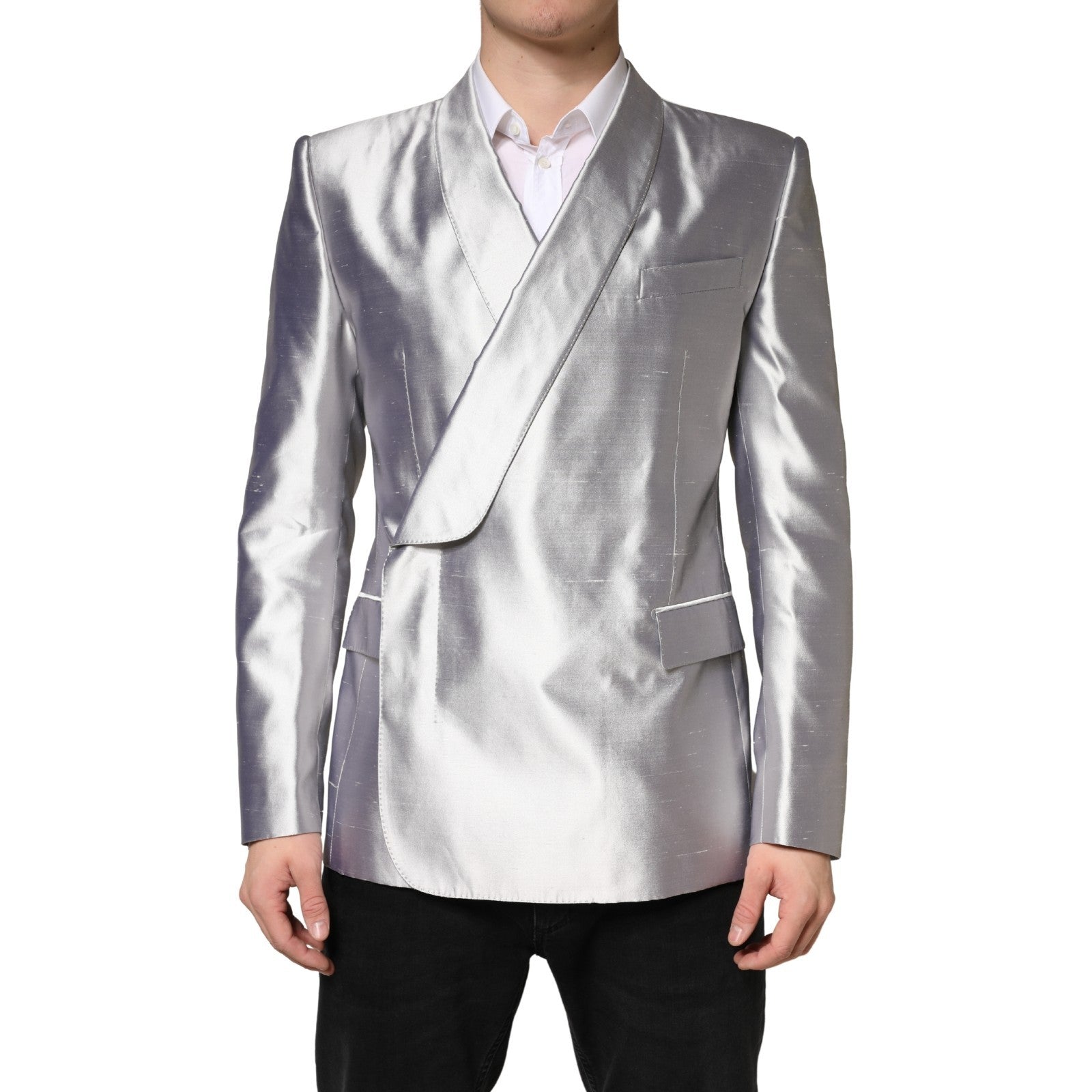 Dolce & Gabbana Silver Blazer for Men alternate view
