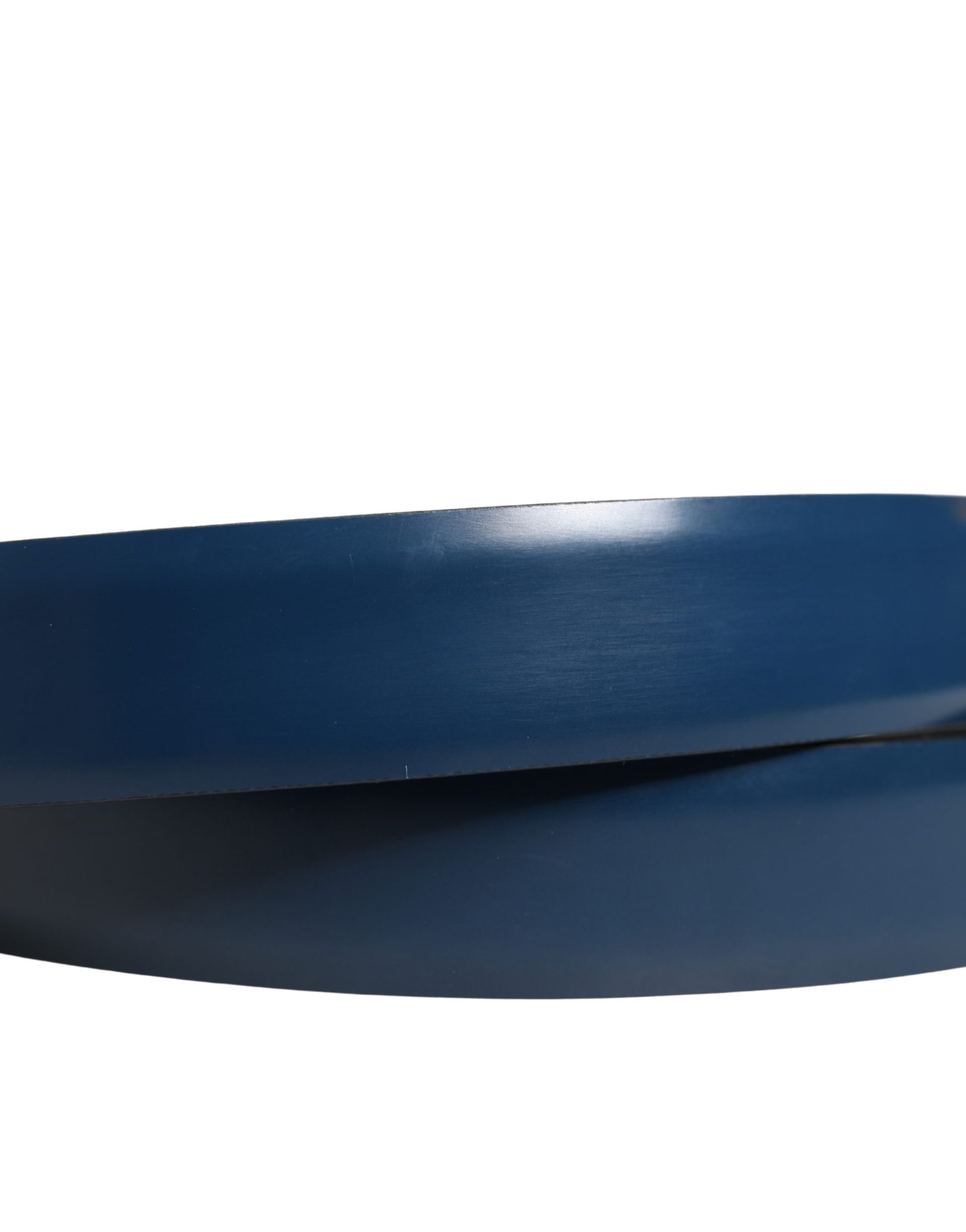 Ceinture classique en cuir bleu avec boucle en métal Dolce & Gabbana pour homme