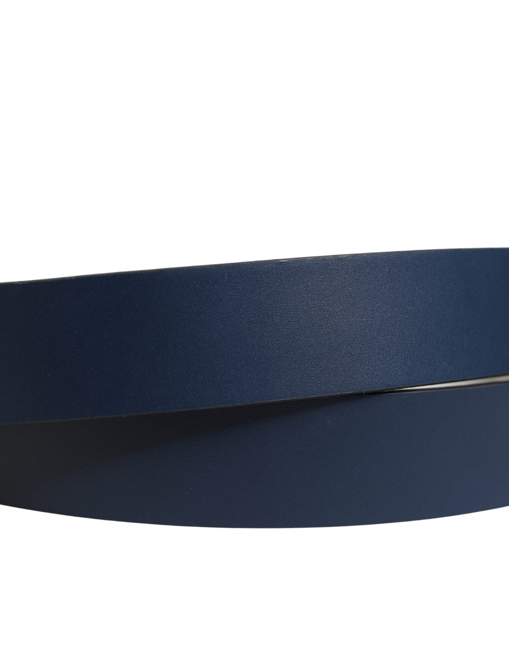 Ceinture Dolce & Gabbana Homme en cuir de veau bleu à boucle ardillon en métal ornée du logo