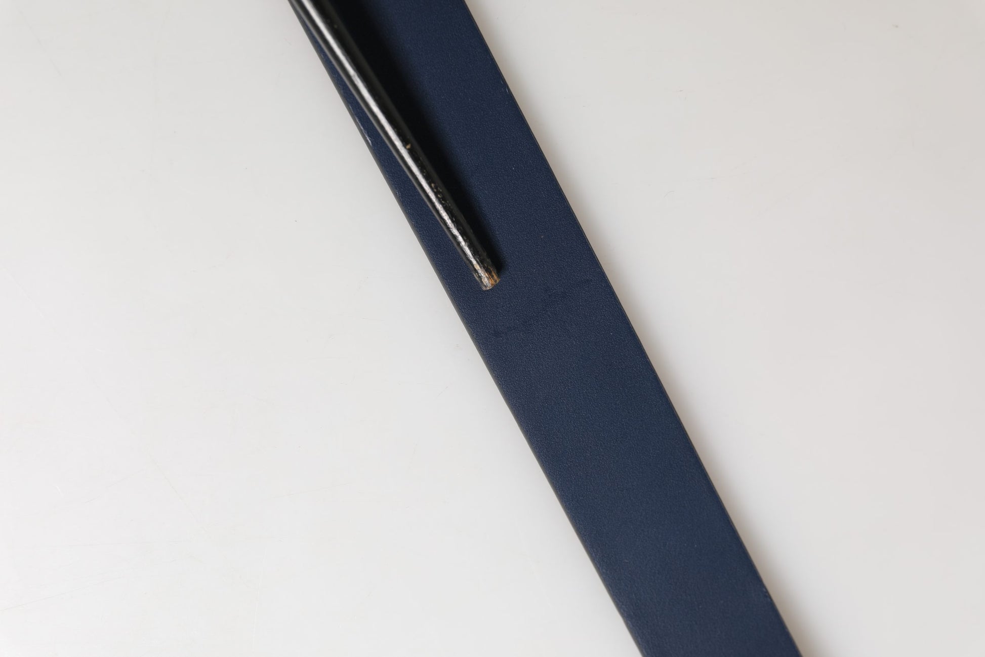 Ceinture Dolce & Gabbana Homme en cuir de veau bleu à boucle ardillon en métal ornée du logo