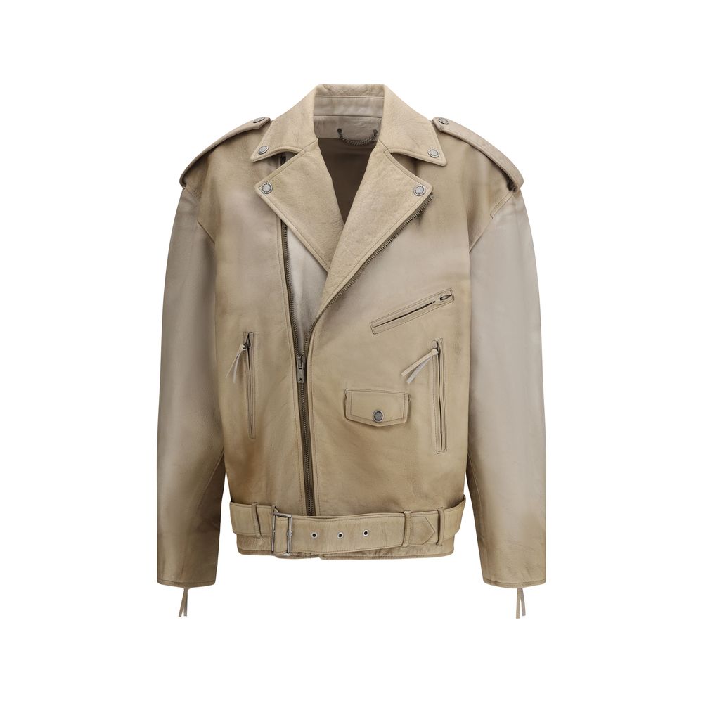 Golden Goose Beige Biker Jackets for Women
