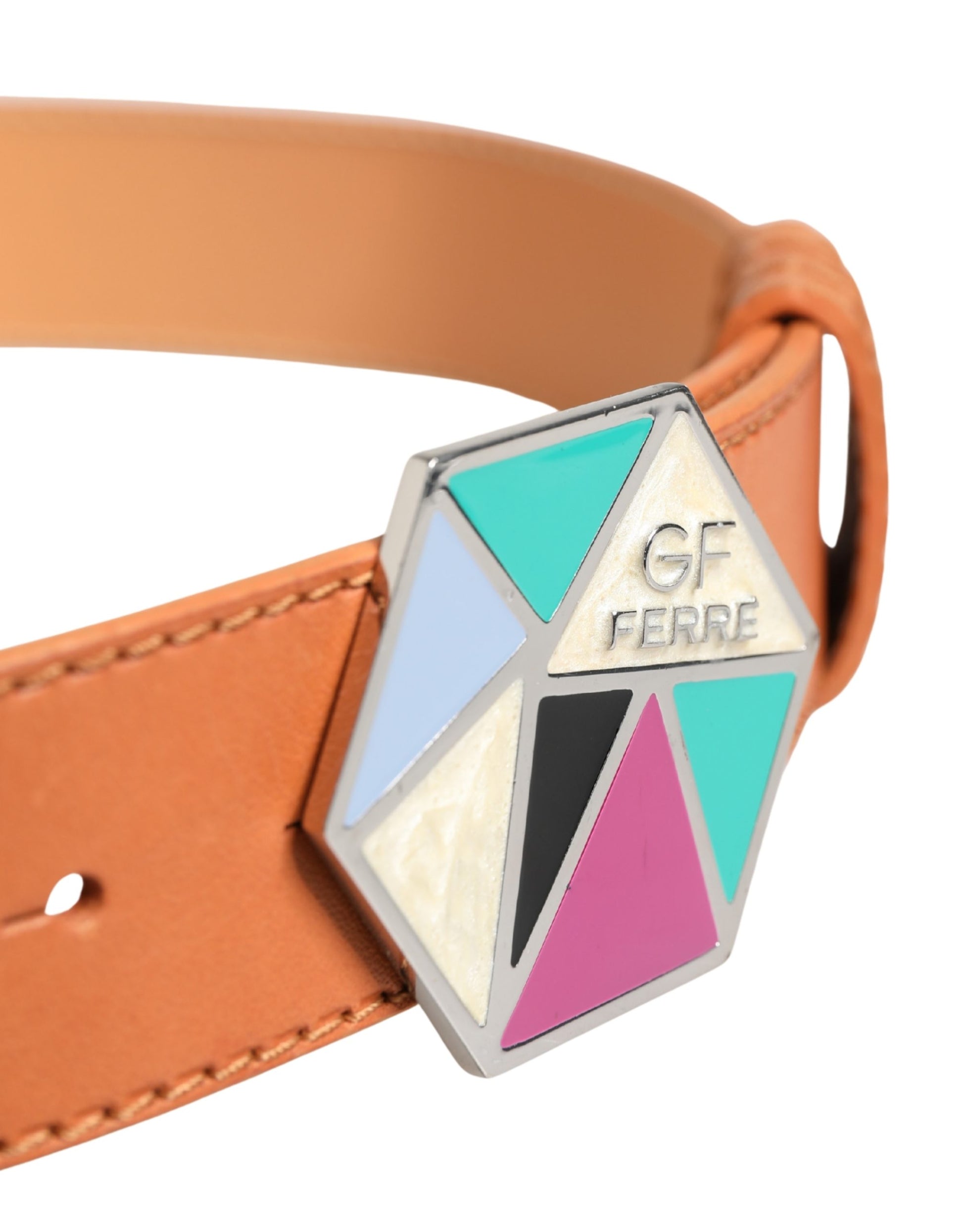 GF Ferre Orange Belt for Women side view