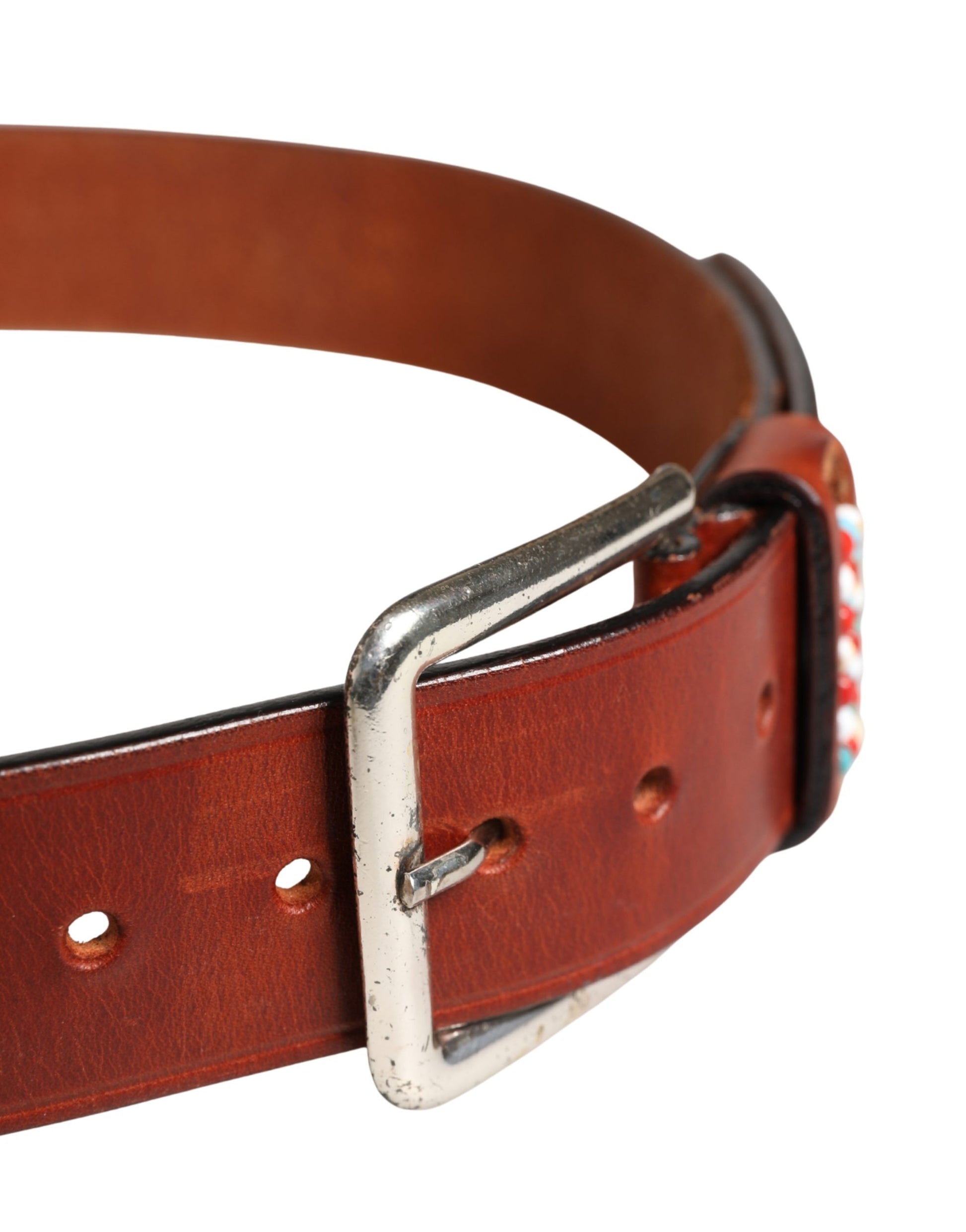 GF Ferre Red Belt for Women side view