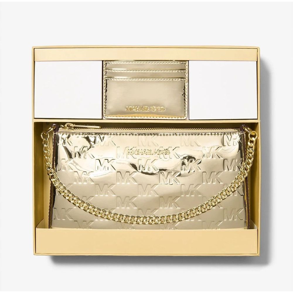 Michael Kors Gold Clutch Bag for Women detail view